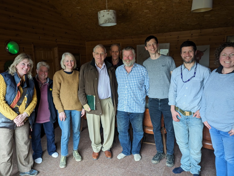 photo of 9 farmers on the final water quality workshop